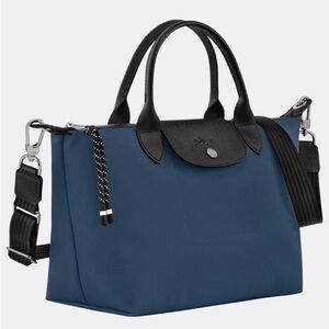 Longchamp Le Pliage Energy S Handbag - NWOT Blue Tote with Black Accents